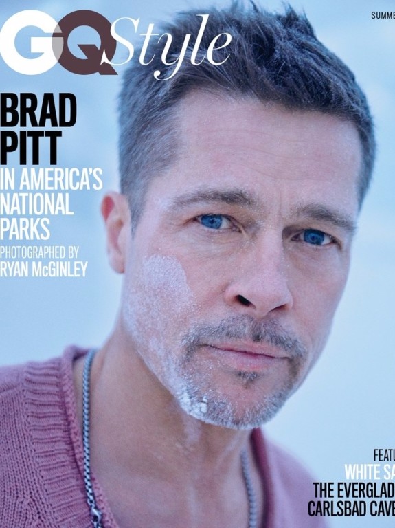 Brad Pitt na capa da revista 'GQ Style'