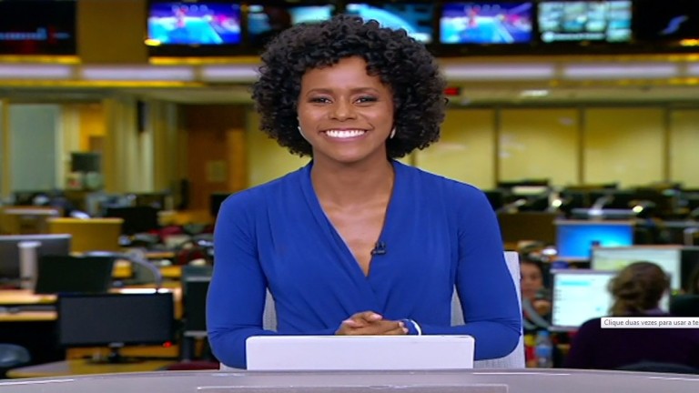 Maju Coutinho estreia como apresentadora do Jornal Hoje 