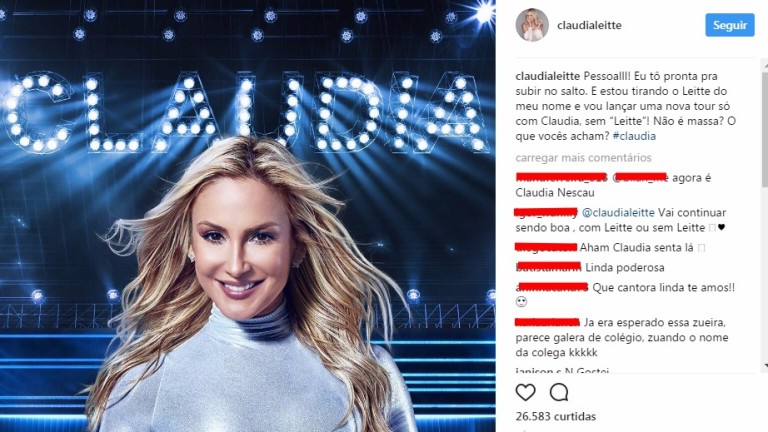 Claudia Leitte anuncia nova turnê e a retirada do sobrenome