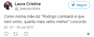 Tuite sobre cena de Rodrigo Lombardi