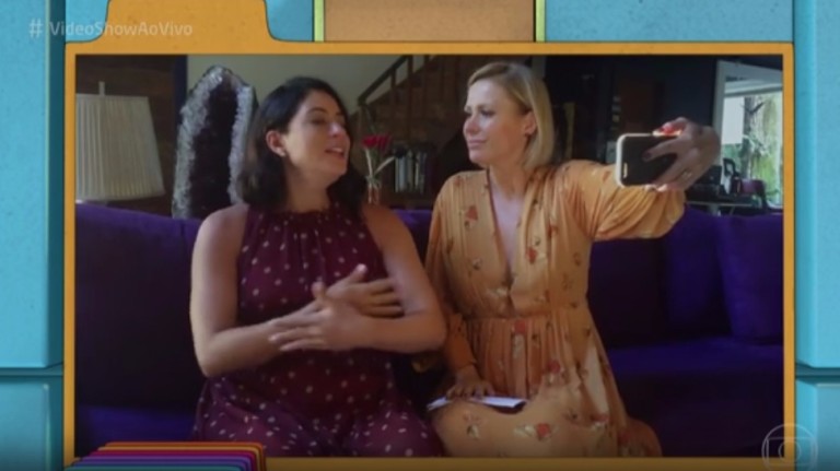 Carol Castro e Mônica Salgado no Vídeo Show
