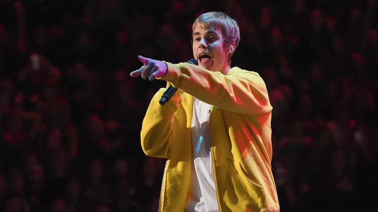 Justin em show no Madison Square Garden, em NY, em dezembro de 2016