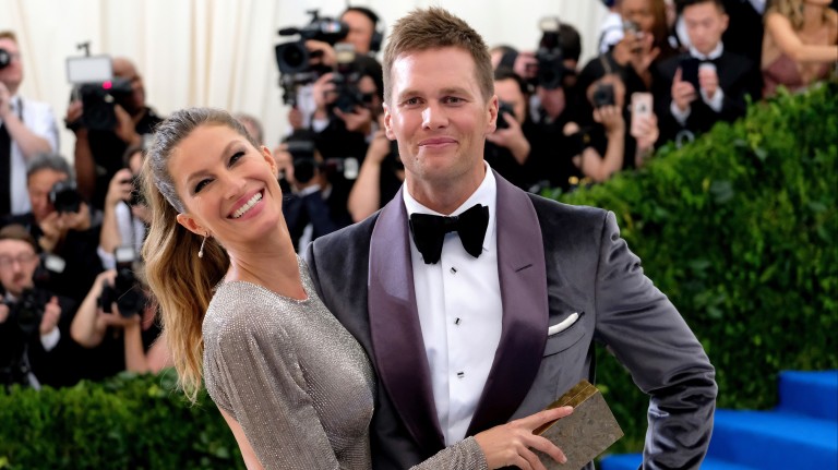 Gisele Bündchen e Tom Brady em evento no Metropolitan Museum de Nova York