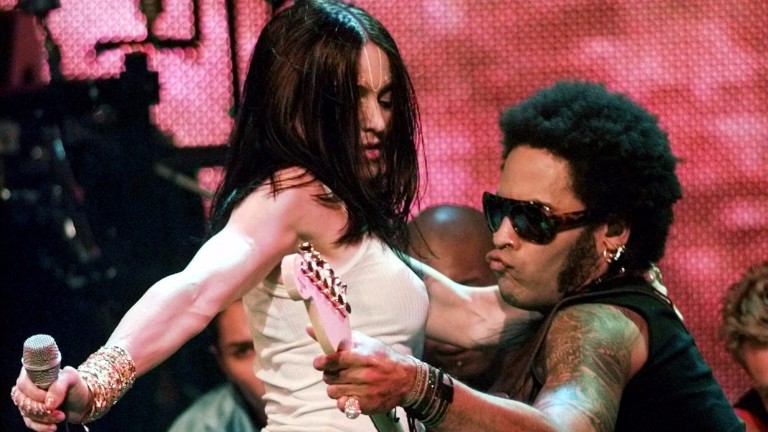 Madonna e Lenny Kravitz no MTV Video Music Awards