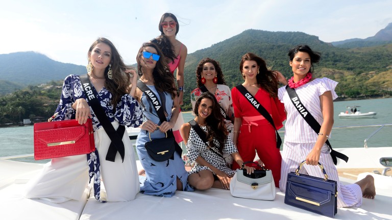 Candidatas que participarão do Miss Brasil em Ilhabela, no litoral de São Paulo