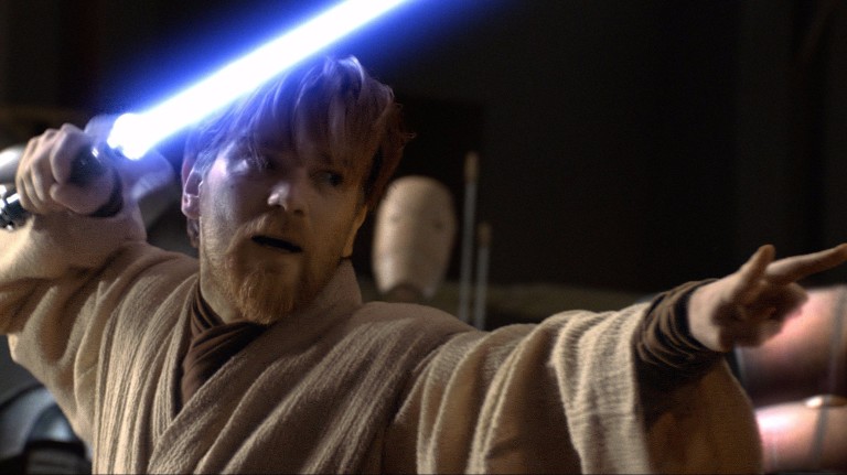 Ewan McGregor como o personagem Obi-Wan Kenobi no filme "Star Wars - Episódio 3: A Vingança dos Sith"