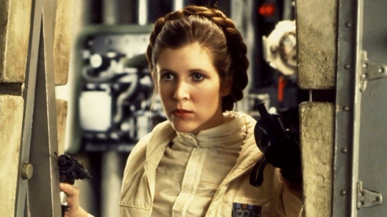 Carrie Fisher como Leia Organa em 'O Império Contra-Ataca' (1980) 