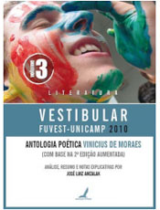 "Antologia Potica Vinicius de Moraes" est na lista do vestibular