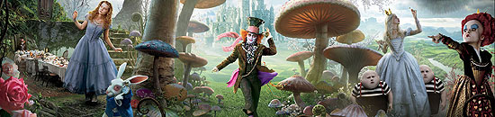 Disney divulga novo cartaz de "Alice no Pas das Maravilhas", que estreia em maro, estrelado por Johnny Depp