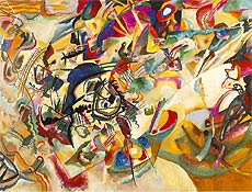 Obra do pintor Wassily Kandinsky, pioneiro da arte abstrata e professor da Bauhaus