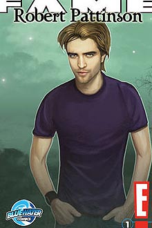Capa da biografia de Robert Pattinson em quadrinhos