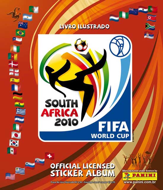 lbum oficial de figurinhas da Copa do Mundo 2010, lanado pela Panini, chegar s bancas no prximo dia 11