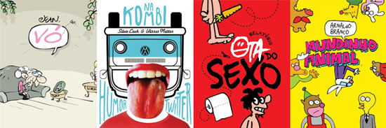 Primeiros ttulos da LeYa Cult, selo voltado a obras pops, quadrinhos e livros de humor