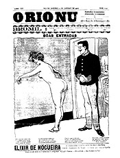 "O Rio Nu", periódico humorístico e erótico, circulou no início do século 20