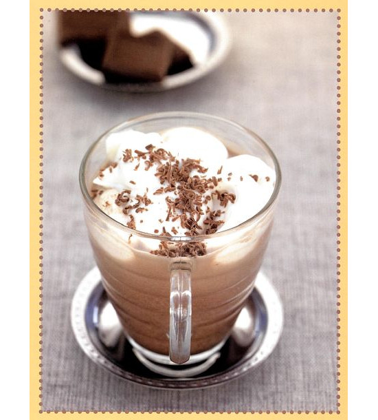 Café cremoso, imagem da edição "Hambúrguer e Sorvetes & Milk-Shakes"