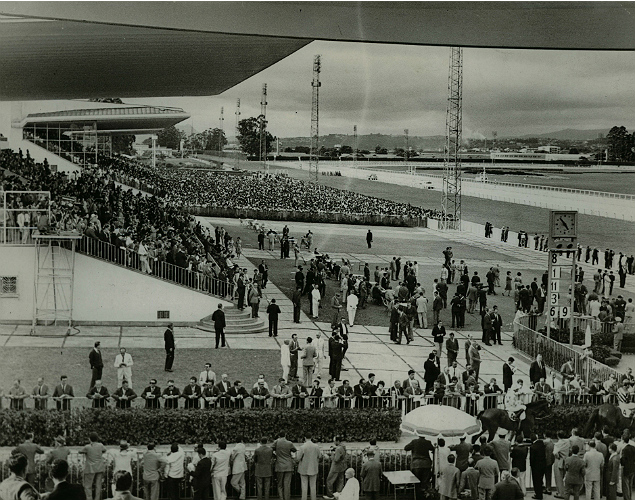  So Paulo, SP - Pista do Jockey Clube de So Paulo (Hipdromo de Cidade Jardim) (Foto: Acervo UH - 1.mar.1961/Folhapress)