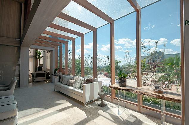 Vidros Habitat de alta performance, da Cebrace, em ambiente da ltima mostra Casa Cor Campinas