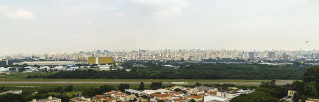 Pista do aeroporto Campo de Marte, em Santana, na zona norte de So Paulo