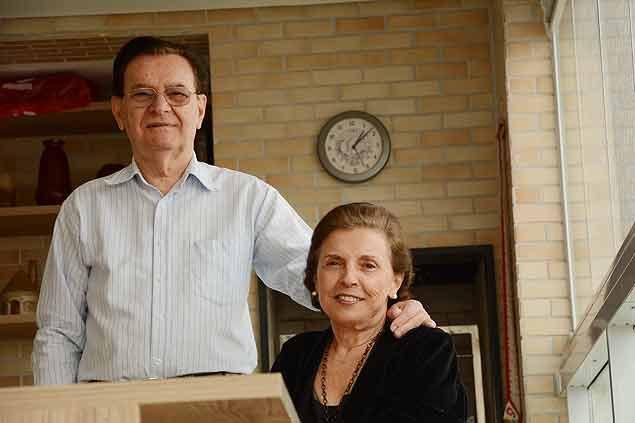O casal Wilson Mello, 77, e Cenise Mello, 73