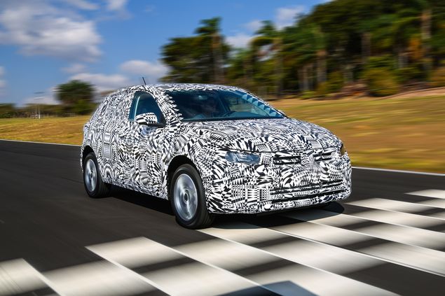 Nova gerao do Volkswagen Polo nacional em verso pr-srie