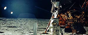 Astronauta Edwin "Buzz" Aldrin em foto de 1969 (Nasa)