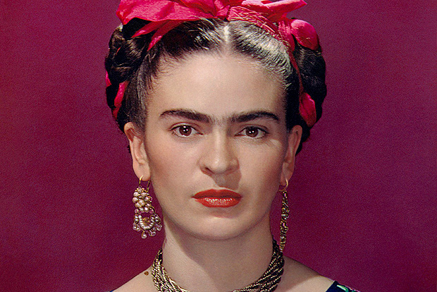 Fotografia de arquivo da artista mexicana Frida Kahlo