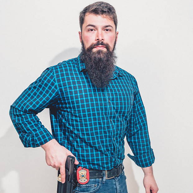 Paulo Bilynskyj, 30, para quem a barba 'bota uma moral' 