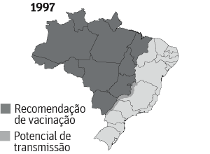 Chamada animada - MUDANÇA NA RECOMENDAÇÃO DA VACINA Organização Mundial da Saúde agora considera todo o Estado de São Paulo como área de risco