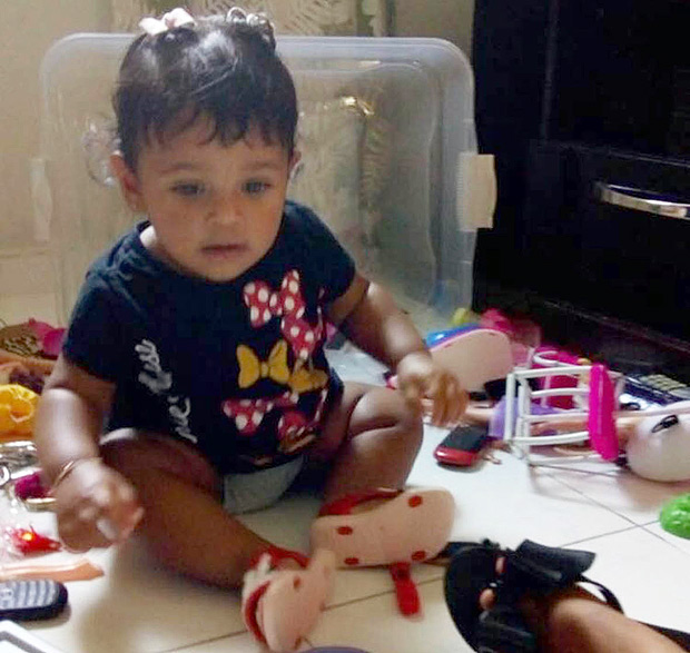 Bebê Maria Louise Araújo Azevedo, de oito meses, que morreu no atropelamento na praia de Copacabana