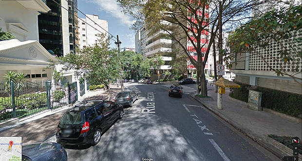 Rua Aracaju, em Higienópolis, área nobre de São Paulo