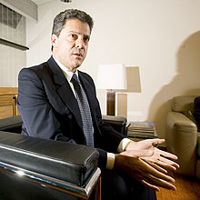O presidente da Vale Roger Agnelli, na sede da companhia no centro do Rio