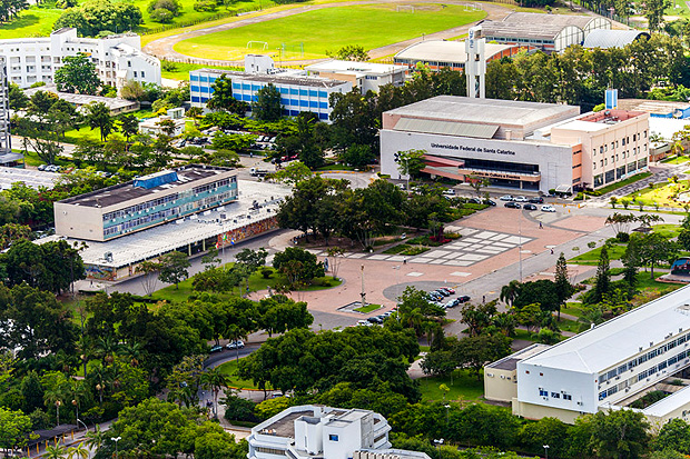Vista aérea da UFSC (Universidade Federal de Santa Catarina)