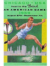 Pster dos Jogos Panamericanos de Chicago - 1959