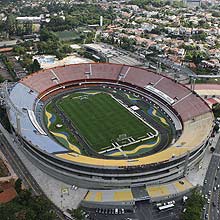 Vista aérea do Morumbi; estádio deve passar por reformas para receber Copa do Mundo