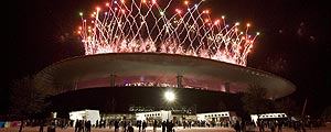 Cerimnia de encerramento dos XVI Jogos Pan-Americanos 2011, no estadio Omnilife (Leopoldo Smith Murillo/Efe)
