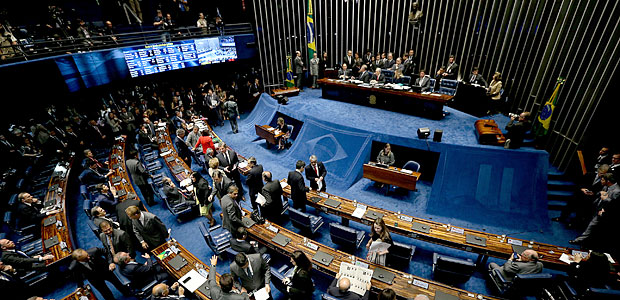 BRASÍLIA, DF, BRASIL, 31.08.2016. Ministro Ricardo Lewandowski preside a Sessão do Senado Federal para o julgamento do Impeachment da presidente da República, Dilma Rousseff. (FOTO Alan Marques/ Folhapress) PODER