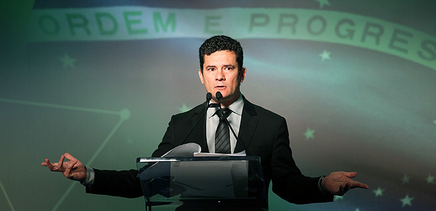 Juiz Sergio Moro durante evento em São Paulo