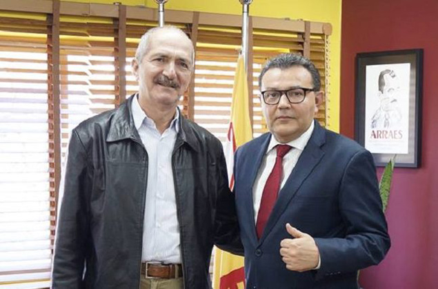 O ex-ministro Aldo Rebelo e presidente nacional do PSB Carlos Siqueira