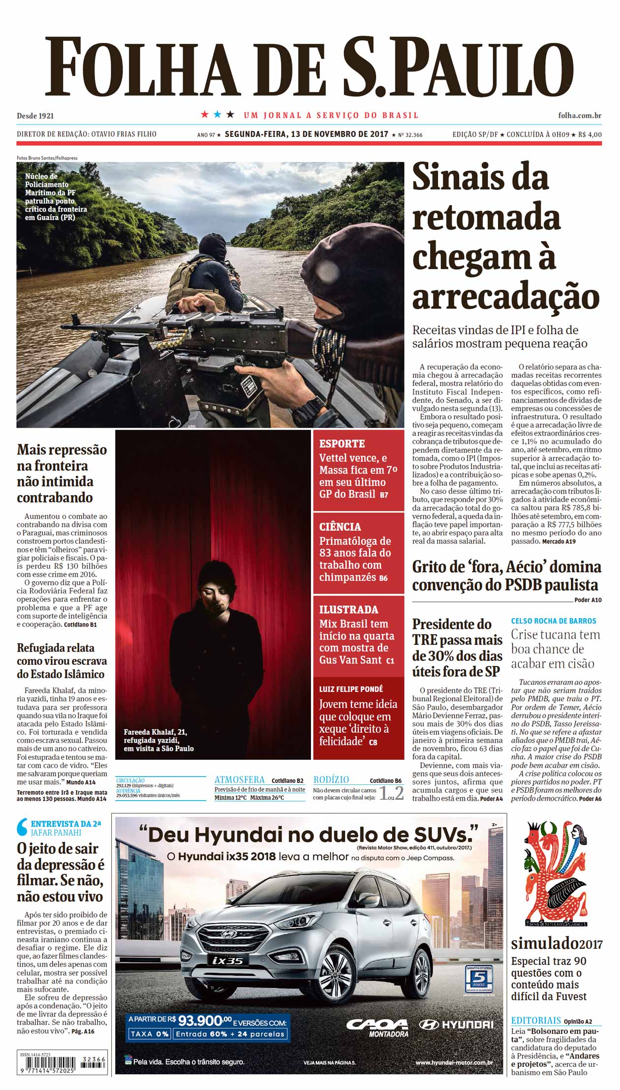 Capa Folha de S.Paulo Edio Nacional