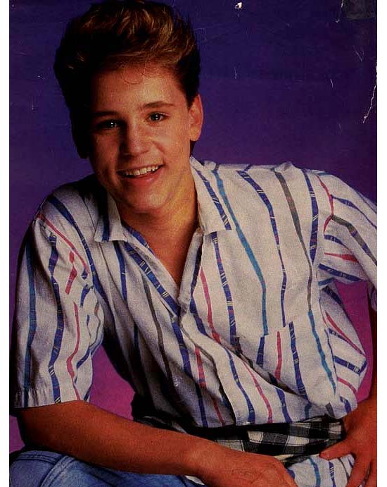 O ator Coren Haim em foto da década de 80, época em que foi sensações