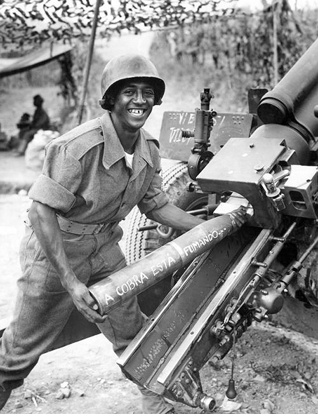 Soldado da FEB durante a 2ª Guerra Mundial, em Toscana, na Itália