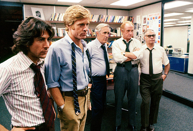 Cena do filme "Todos os Homens do Presidente", de 1976, que retrata o caso Watergate