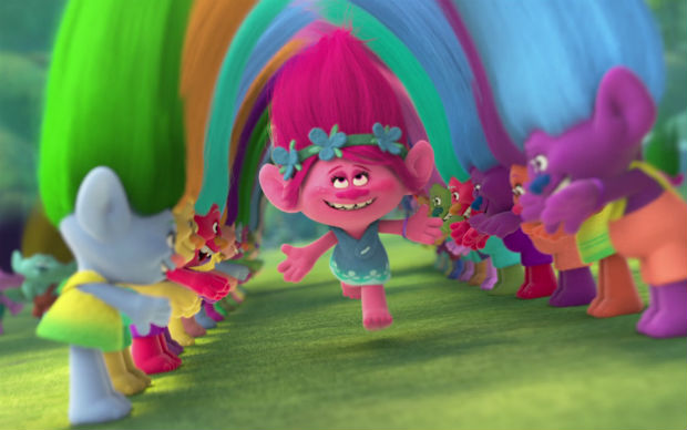 Cena da animação "Trolls", da DreamWorks