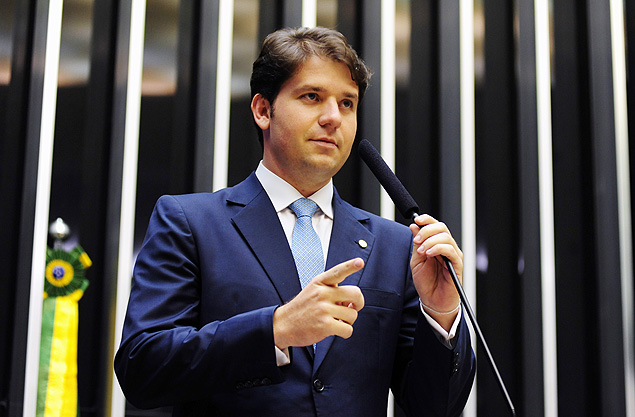 O deputado federal Luiz Argôlo (SDD-BA), durante pronunciamento na Câmara, em 2013