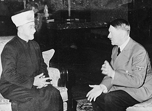 Haj Amin al-Husseini e Adolf Hitler, em imagem de dezembro de 1941. Crédito Wikimedia Commons