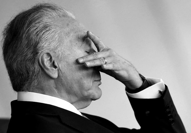 O presidente da República, Michel Temer (MDB), durante reunião em Brasília, em dezembro 
