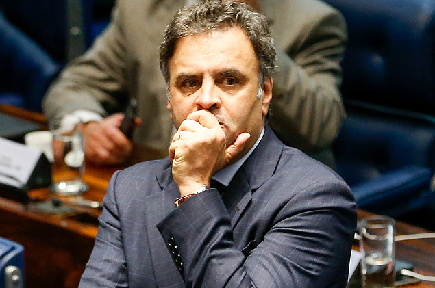 O presidente do PSDB, senador Aécio Neves (MG)