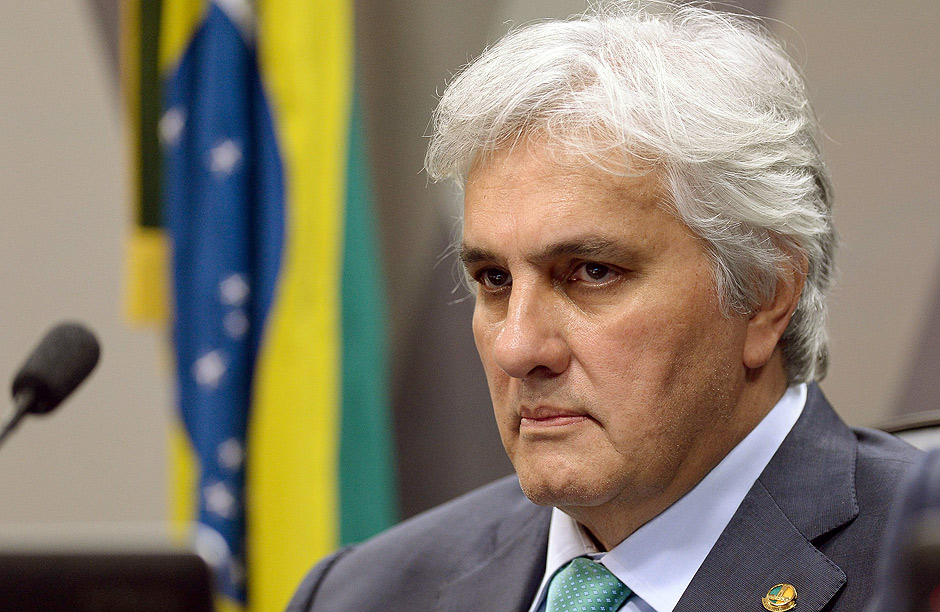 Brazilian Senator Delcidio do Amaral, linked to the Petrobras corruption scandal, attends a session of the Constitution and Justice Commission (CCJ) at the Brazilian Congress in Brasilia on May 9, 2016. Do Amaral led the Workers' Party in the upper house until last November when he became the first sitting senator to be arrested. Amaral has started testifying himself, becoming the government's star witness in a plea bargain that has seen him point fingers at dozens of former colleagues, including Brazilian President Dilma Rousseff, whom prosecutors are now probing for obstruction of justice / AFP PHOTO / ANDRESSA ANHOLETE