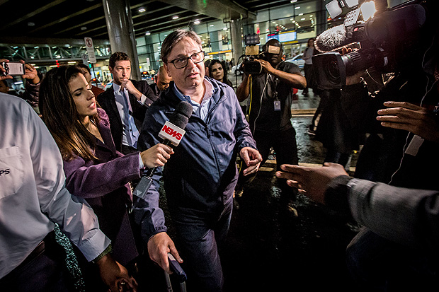 O deputado afastado Rodrigo Rocha Loures (PMDB-PR) chega de Nova York após operação Lava Jato