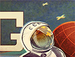 Página inicial do google homenageia russo Yuri Gagárin (Reprodução)